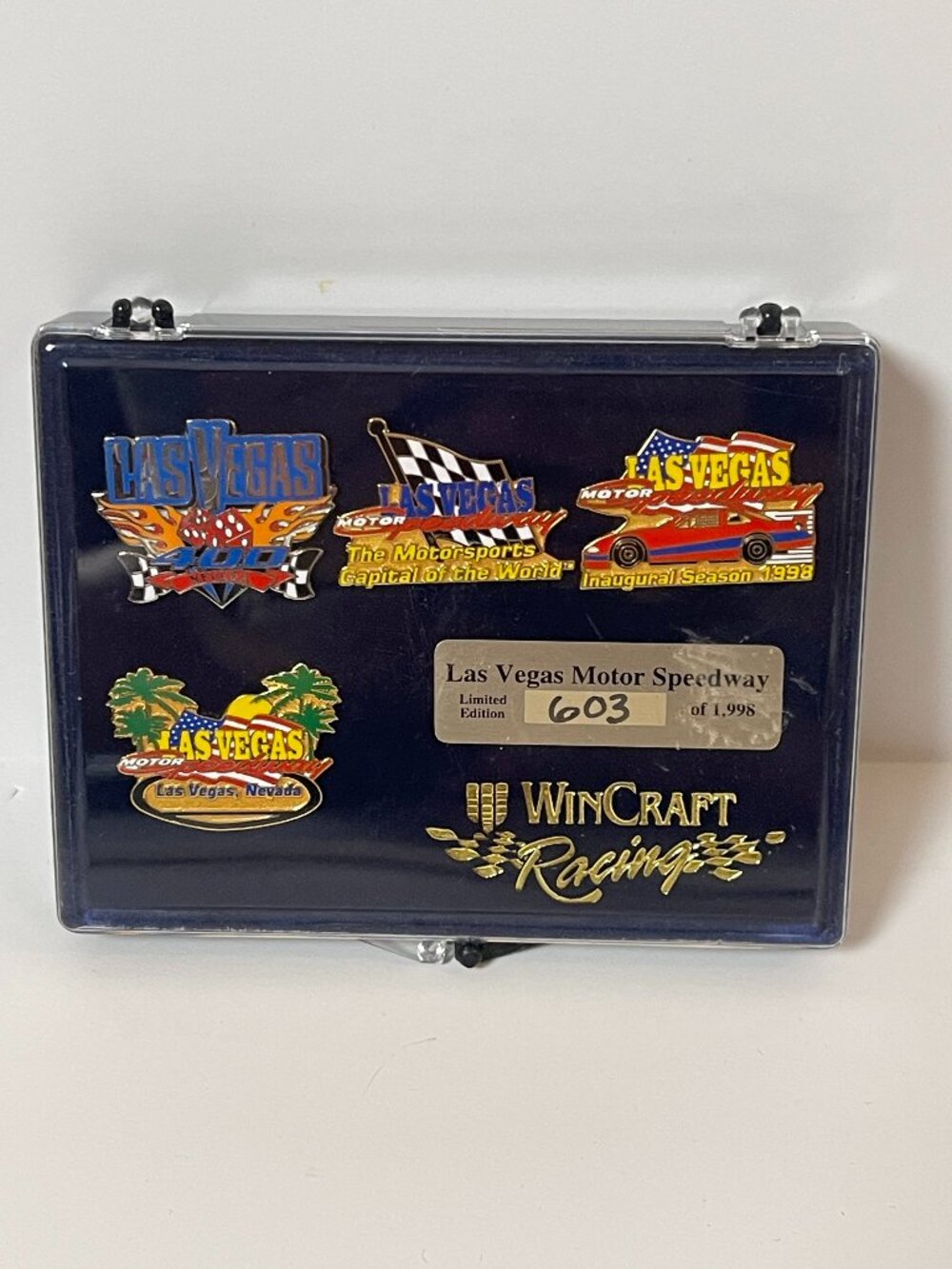 WinCraft Las Vegas Motor Speedway Limited Edition Pin Set #603/1998
